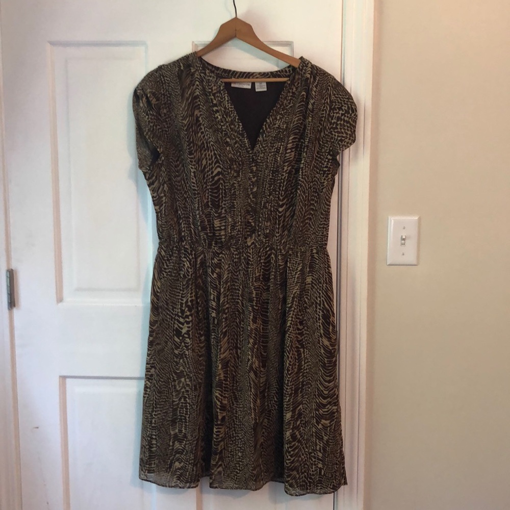 14P Liz Claiborne animal print dress
